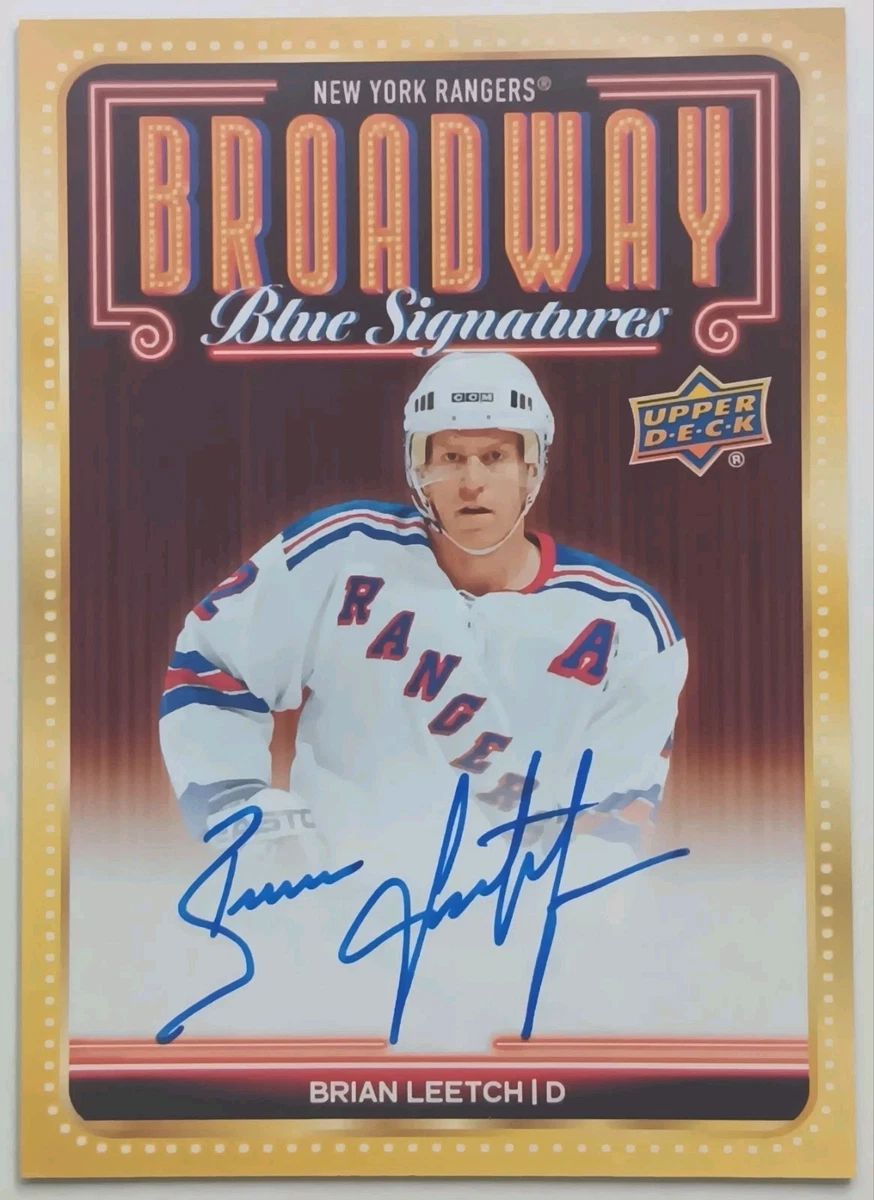 Brian Leetch Ice Hockey Autographed Sports Trading Card Singles