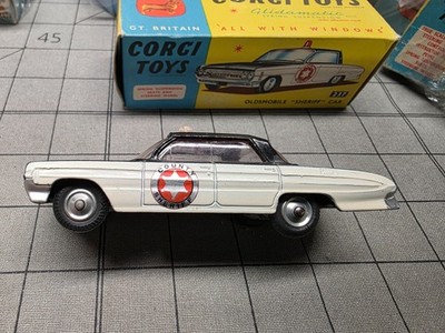 Vintage Corgi Toys Oldsmobile Super 88 Sheriff Car 237 w/ Original