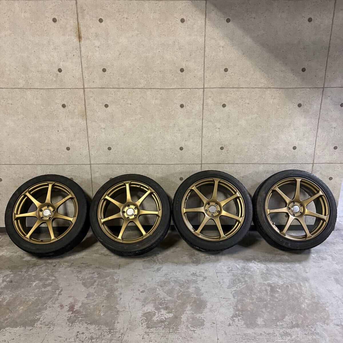 ヨコハマ　AVS　モデル7　１８インチ　PCD100 JDM Yokohama AVS Model T7 18-inch PCD100 7.5J 50 4-Book Set No