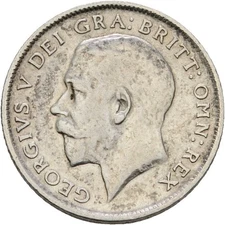 Great Britain 6 Pence George V, 1914 2.7g Original Coin #MZO321