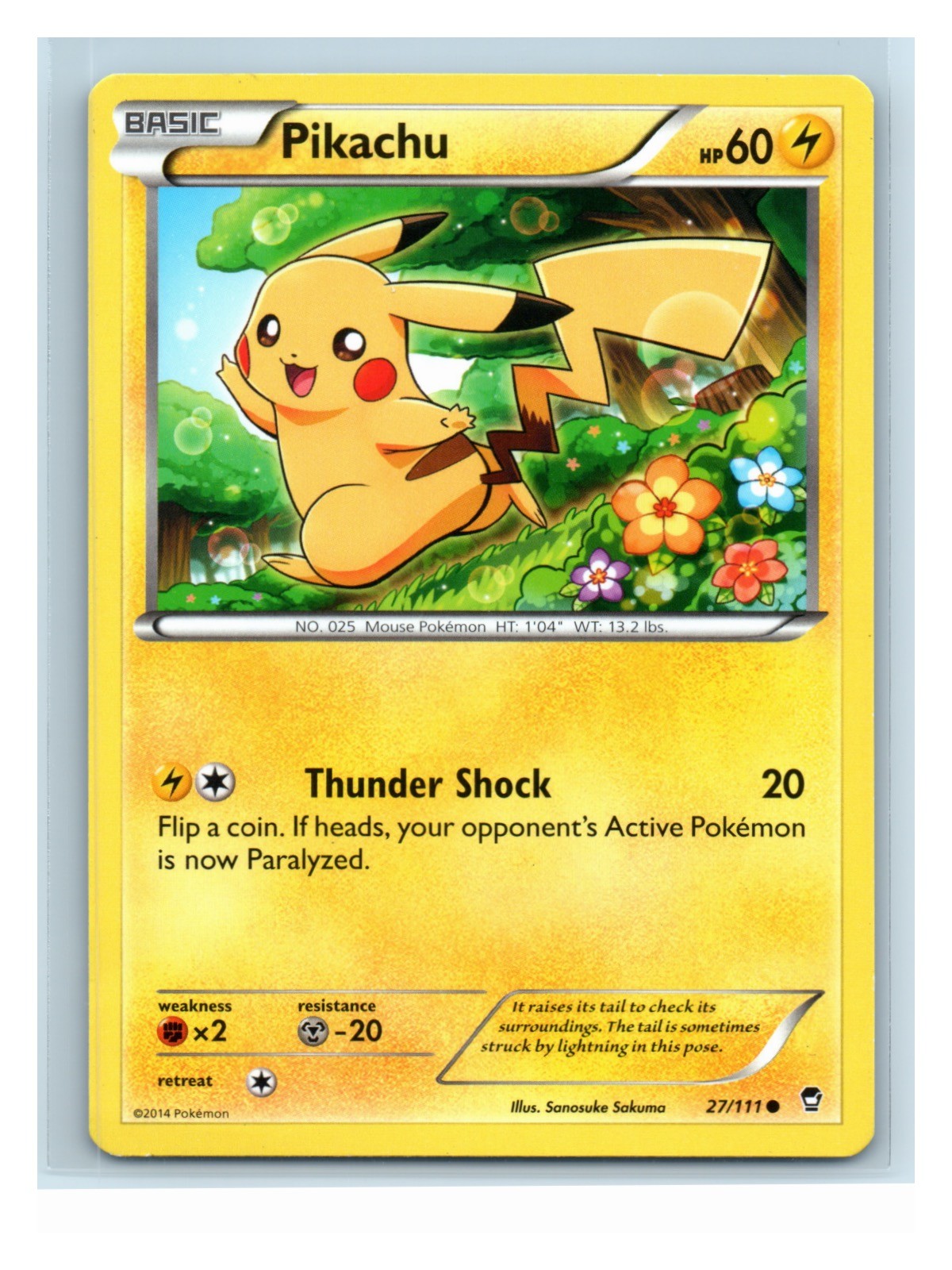 Pikachu Normal 27/111 Common XY - Furious Fists LP