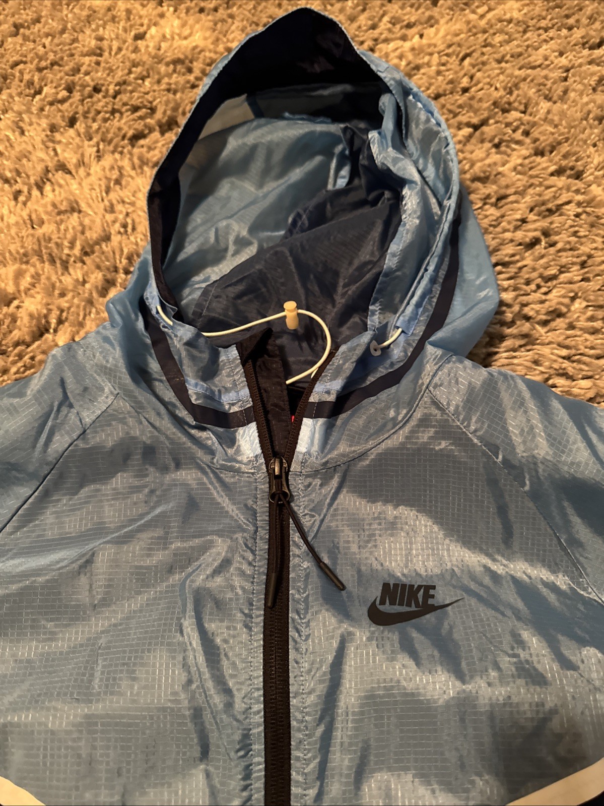 Nike Tech Windrunner Jacket Hyperfuse Nylon Blue … - image 2