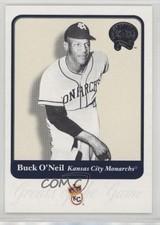 2001 Fleer Greats of the Game Buck O'Neil #119 HOF 0u0