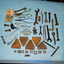 Lot of Metal & Misc. Pieces, Tools For Repurposing, Crafts, Hobby, Decor
