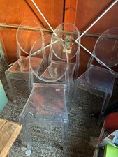 Kartell Philippe Stark Victoria Ghost Chair x4 - COLLECTION ONLY