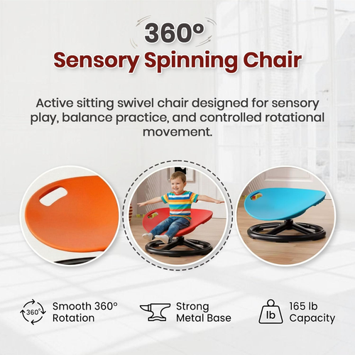 220lbs Sensory Spinning Chair for Autistic ADHD Special Needs Kids Sit Spin Toy - Picture 17 of 22