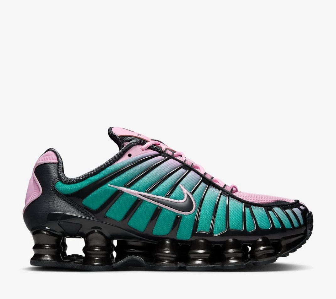 NEW Nike Shox TL Fade Women's Shoes, Arctic Pink/ Green, IH1336