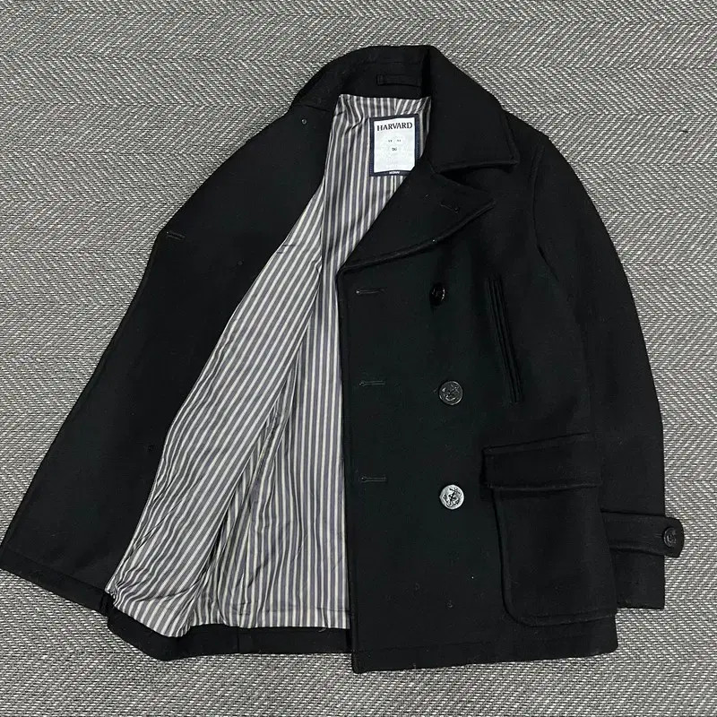 Harvard Basic Double Wool Coat V1236 Vintage - image 8