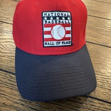 New Era 39THIRTY National Baseball Hall of Fame Red & Black Cap Small-Medium