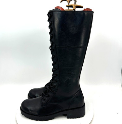 Harley Davidson Lynwood Women Size 7M D87221 Black Knee High Motorcycle Boot