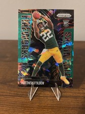 Matthew Golden Rookie 2025 Prizm Fireworks Green Cracked Ice Prizm
