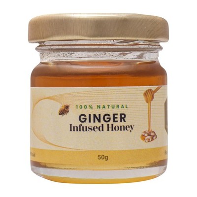 Shiva Organic Ginger Honey 50g | 100% Pure Natural Herbal Infused Honey
