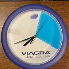 Pfizer Viagra Advertising Battery Clock