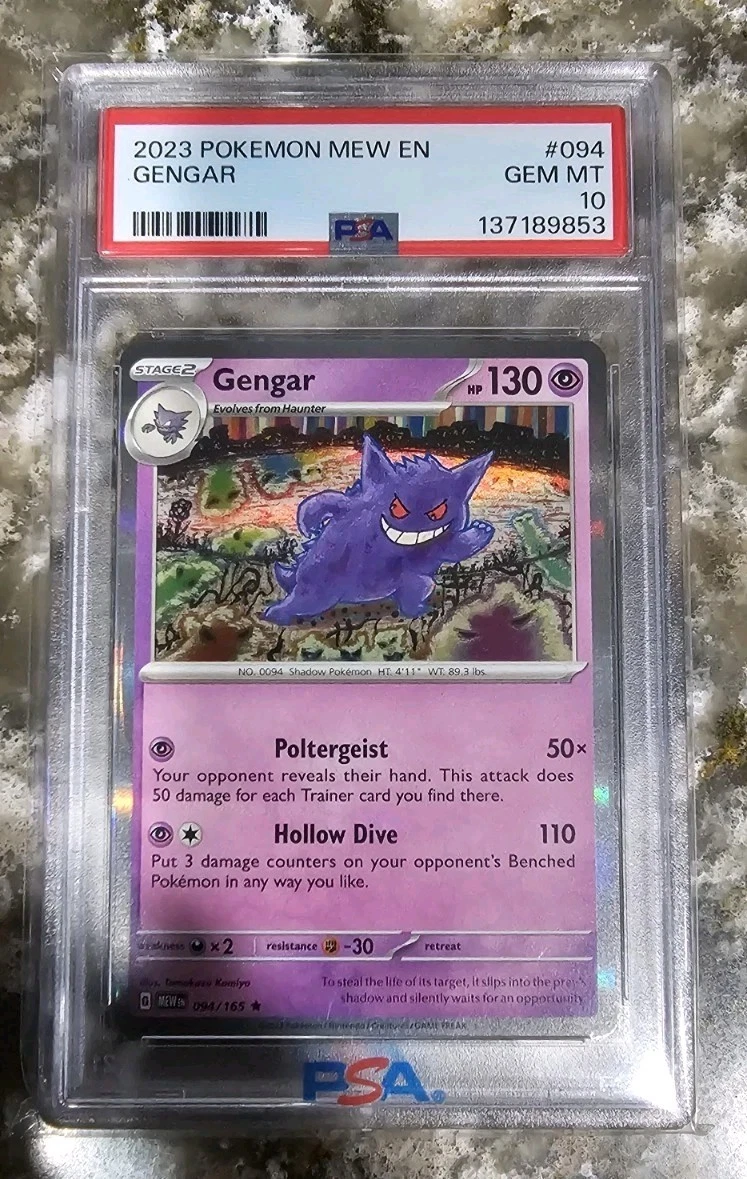 Gengar Pokémon TCG Rare Collectible Individual Card Games in