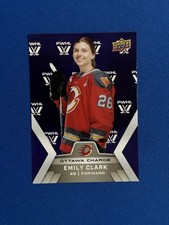EMILY CLARK UPPER DECK PWHL SHOWCASE LOGO PARALLEL #15/30 OTTAWA CHARGE