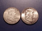 Pair of Beautifully toned Franklin Half Dollars (1950-P & 1952-S)