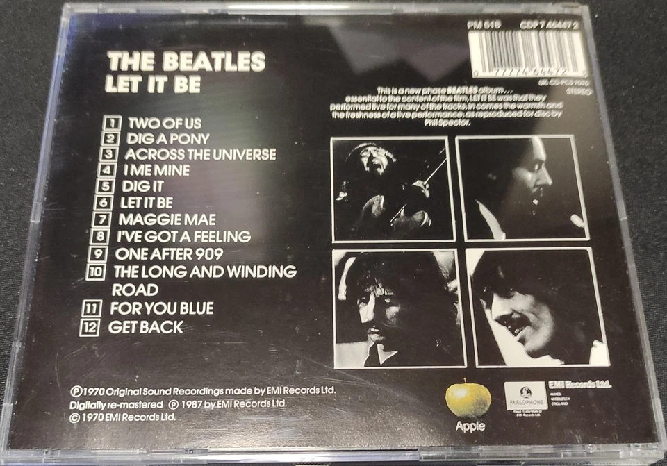 THE BEATLES Let It Be (1970) CD EU EX/NM- - Bild 3 von 3