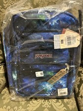 JanSport Laptop Backpack Computer Bag 15 Sleeve Cyberspace Galaxy