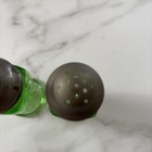 Depression Glass Hazel-Atlas Salt & Pepper Shakers Uranium Green 3 1/4” — photo 3