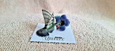 LITTLE CRITTERZ Hummingbird on Flower "Ruby" Miniature Figurine New LC571