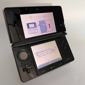Nintendo 3DS Clear Black CTR-001 Tested Working Japan