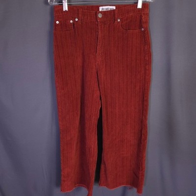 Free People Zee Gee Why Corduroy Pants Raw Hem Cropped Size 29