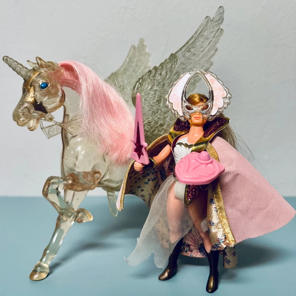 老式 1984 年 STARBURST SHE-RA 和水晶 SWIFT 风电公主套装很好!! — 第 3/4 张图片