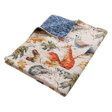 Reversible Cotton-Filled Throw Blanket 50 x 60 inches