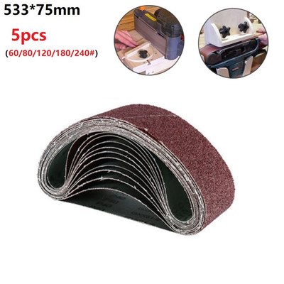 Hohe Qualität Schleifbänder Schleifband Ersatz Kit 60/80/120/180/240 Körnung