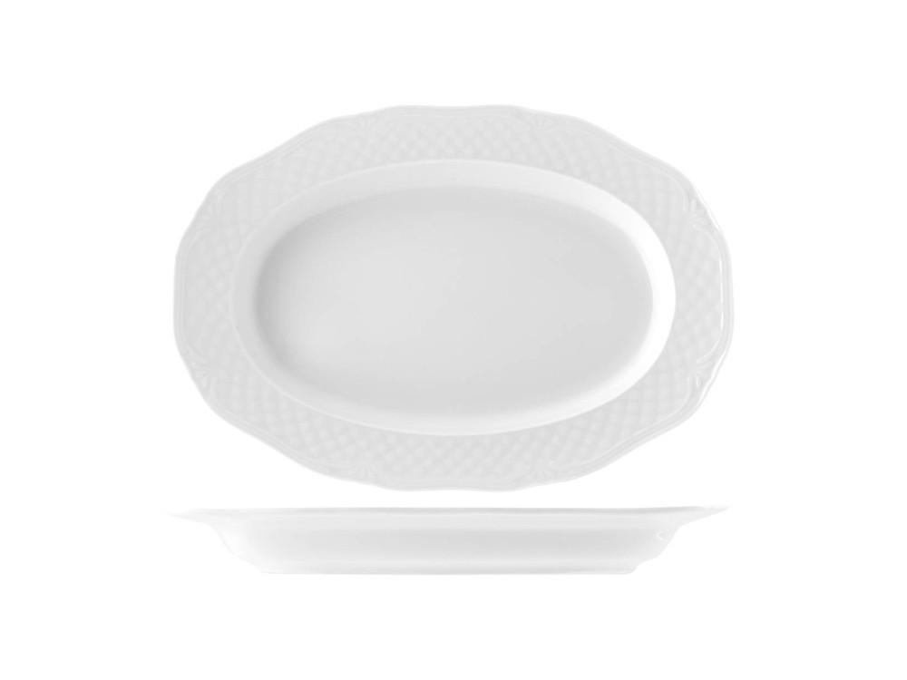 Raviera Porcelain Arianna White 24 Cm Home