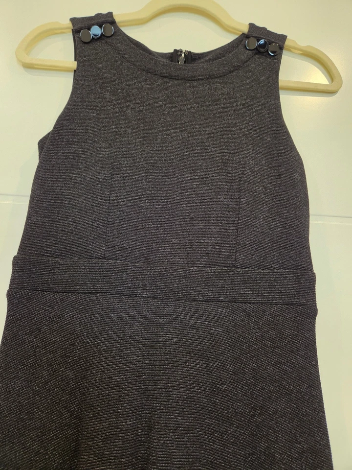 NEUES Etuikleid LOFT by Ann Taylor anthrazit grau Gr. 32 (00P) ärmellos - Bild 3 von 4