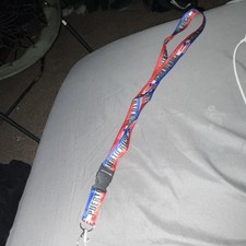Puerto Rico Flag Lanyard ID Badge Holder Red Blue White Nylon