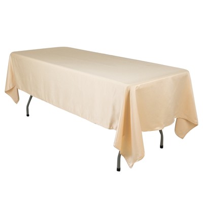 60x102'' Lamour Satin Rectangular Tablecloth - Wedding PARTY Catering Event