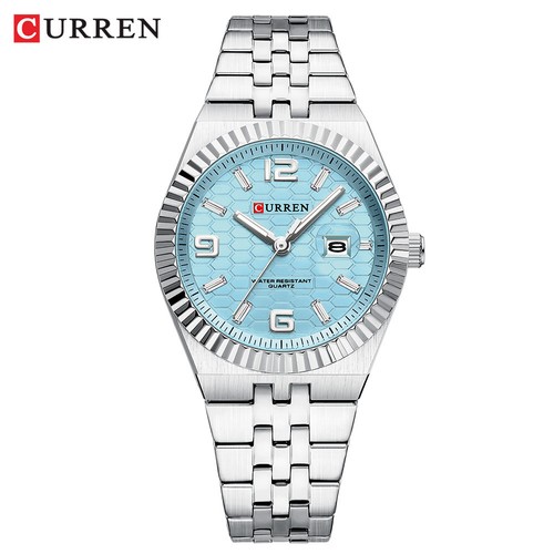 CURREN Women Quartz Watch Steel Luminous Weekdate Wristwatch for Lovers Watches - Picture 25 of 31