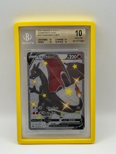 Pokemon Champion's Path Shiny Charizard V SCR 79/73 - Beckett BGS 10 Pristine