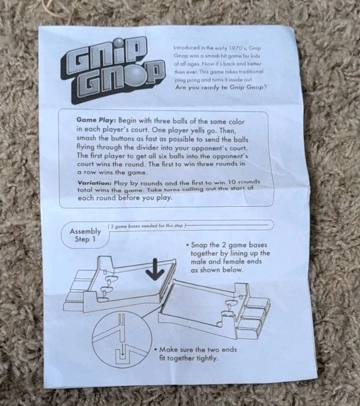  Gnip Gnop Slap-Happy Game 2005 Fundex  NOT COMPLETE, ALL PARTS INCLUDED WORK - Image 4 of 4