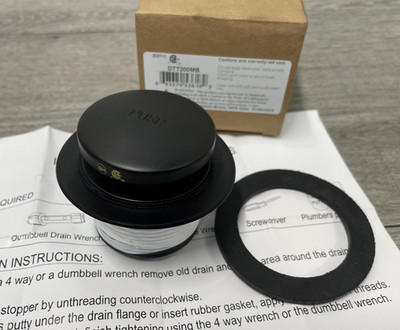 Kingston Brass DTT200MB Tub Waste Drain Kit- Matte Black