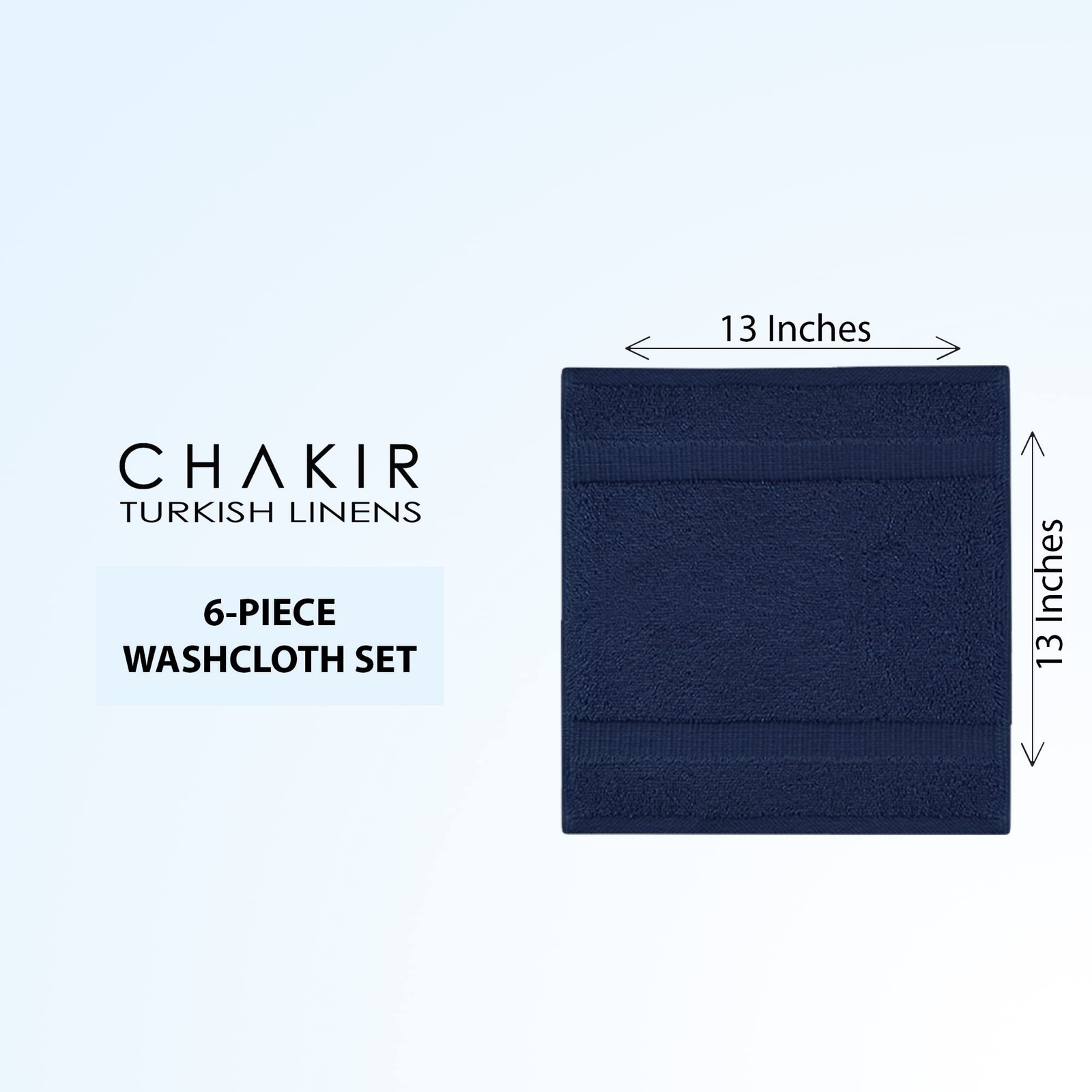 Chakir Turkish Linens 100% Cotton Premium Turkish Towels for Bathroom | 13'' x