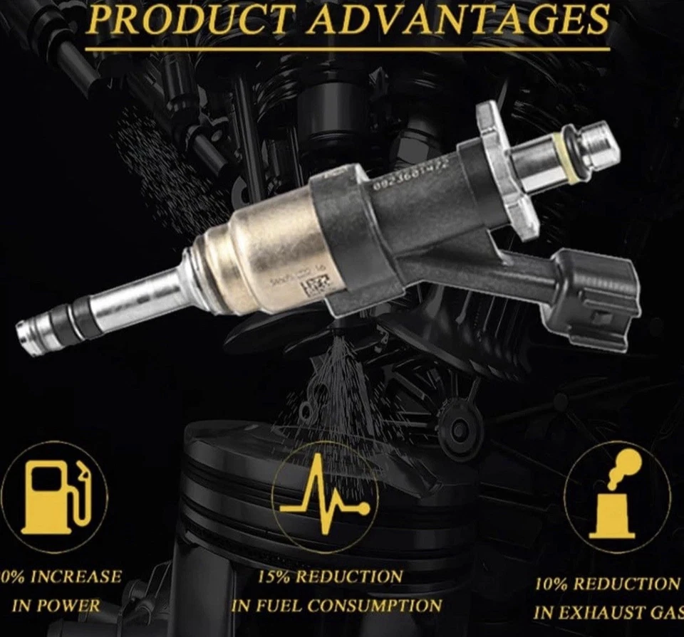 8x OEM Set Fuel Injectors for 2015 2016 2017 GMC Yukon 5.3L V8 A12668390 - Image 2 of 4