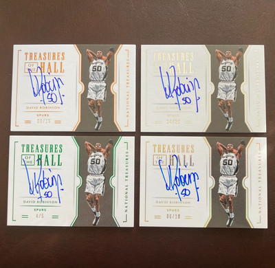 2018-19 Nat Treasures of the Hall Auto Emerald /5 Gold /10 Bronze /15 Silver /25