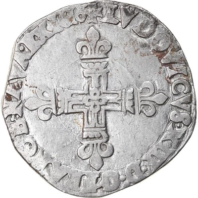 [#882009] Coin, France, Louis XIII, 1/4 Écu à la croix, 1616, Bayonne, VF - Image 1 of 2