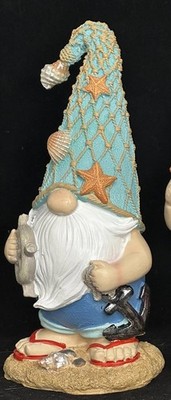 Fishing gnome coastal Surfer Surf Board Or Anchor Captain Seashell 10  PriceFor1