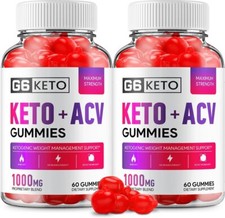 (2 Pack) G6 Keto ACV Gummies G6 ACV Advanced Formula Plus (120 Gummies)