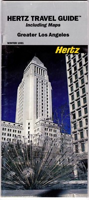 1991  Hertz Rentals Los Angeles Travel Guide msc13