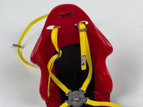 SRC RC Car Seat 1/10 Scale Red Bucket Drift With Harness Crawler Model Racing - Picture 5 of 11
