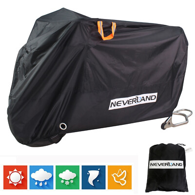 NEVERLAND 210D Motorrad Abdeckung Outdoor Abdeckplane Wasserdicht Ganzgarage 3XL