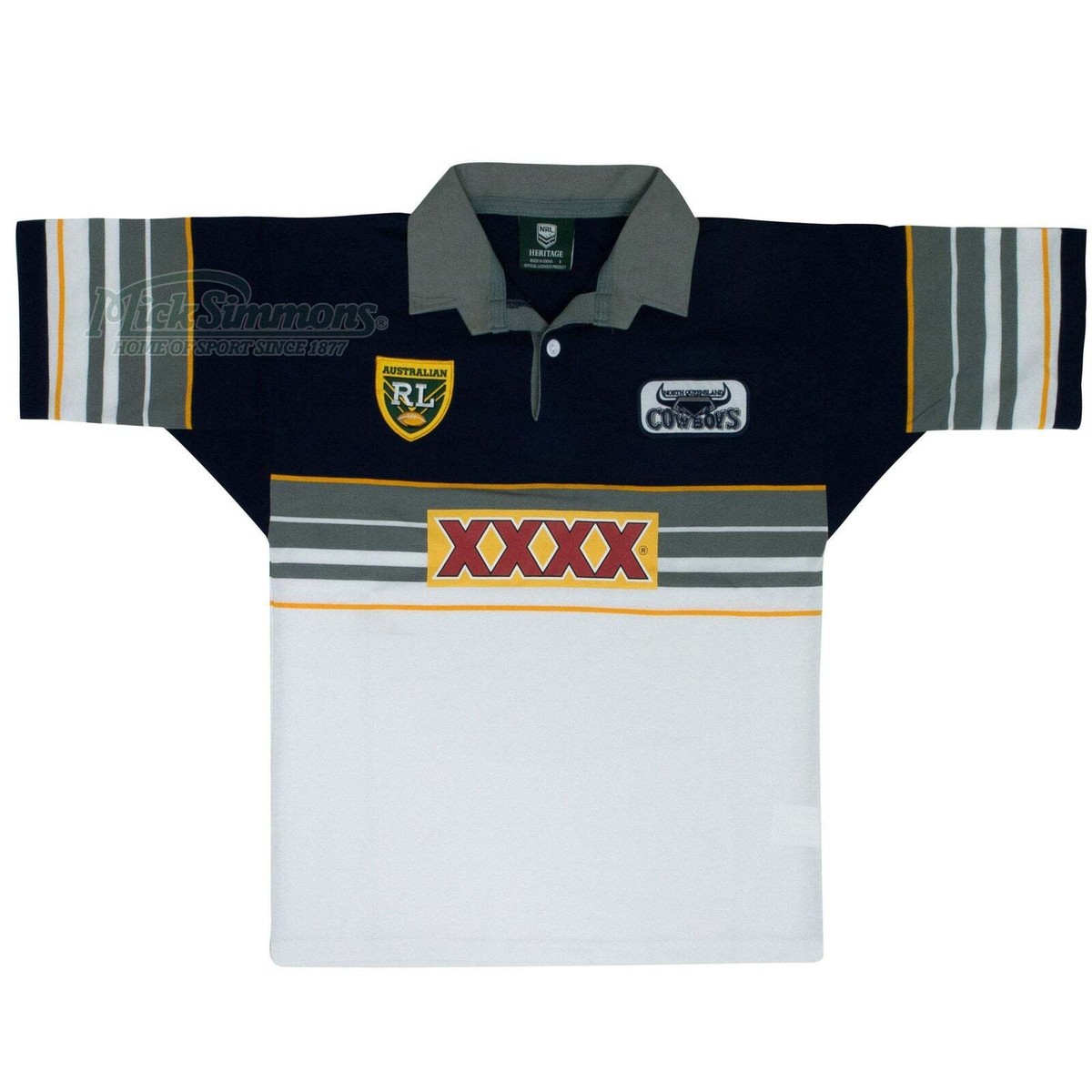 North Queensland Cowboys 1995 NRL Vintage Retro Heritage Rugby