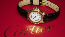OROLOGIO CARTIER SANTOS RONDE AUTOMATICO DONNA 24MM ACCIAIO/ORO + scatola originale