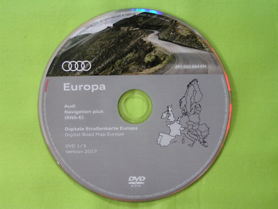 DVD AUDI NAVIGATION PLUS RNS-E 2017 A3 A4 A6 TT R8 BENELUX FRANKREICH SCHWEIZ