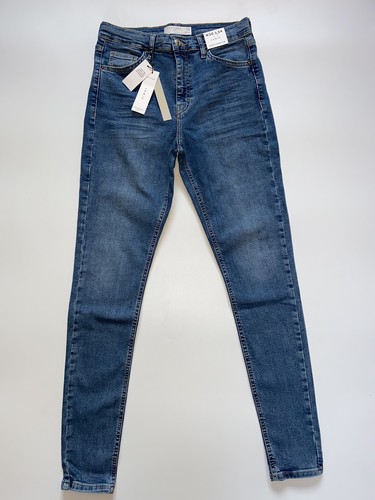 Topshop Jamie High Waisted Skinny Blue 